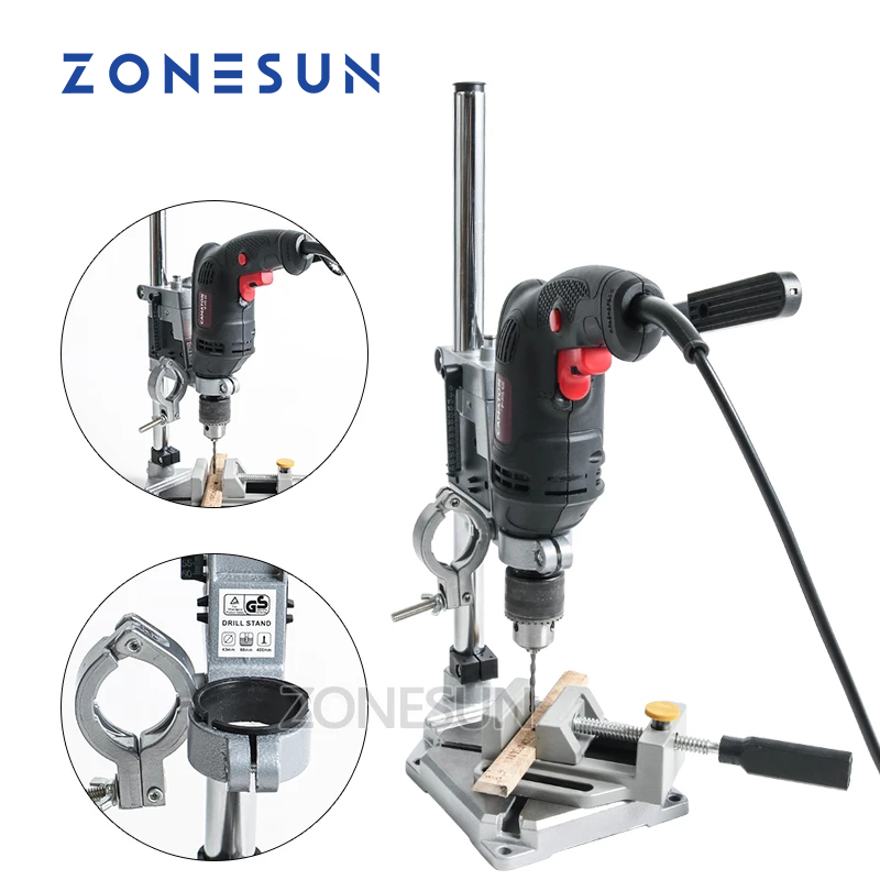 Woodworking Drills - ZONESUN: Фиксированный держатель для электрической дрели,
