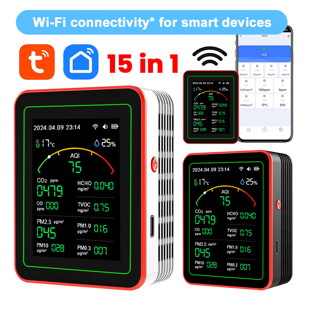 Woodworking Apps - Многофункциональный измеритель Tuya WiFi 15-в-1 для