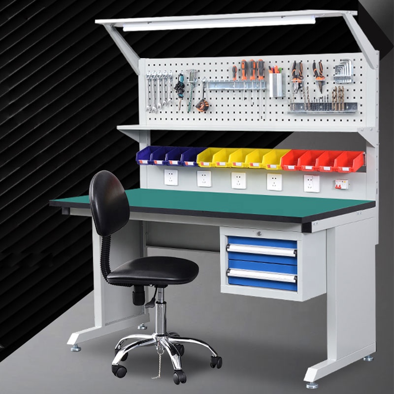 Workbench Woodworking - Регулируемый антистатический верстак из холоднокатаной стали