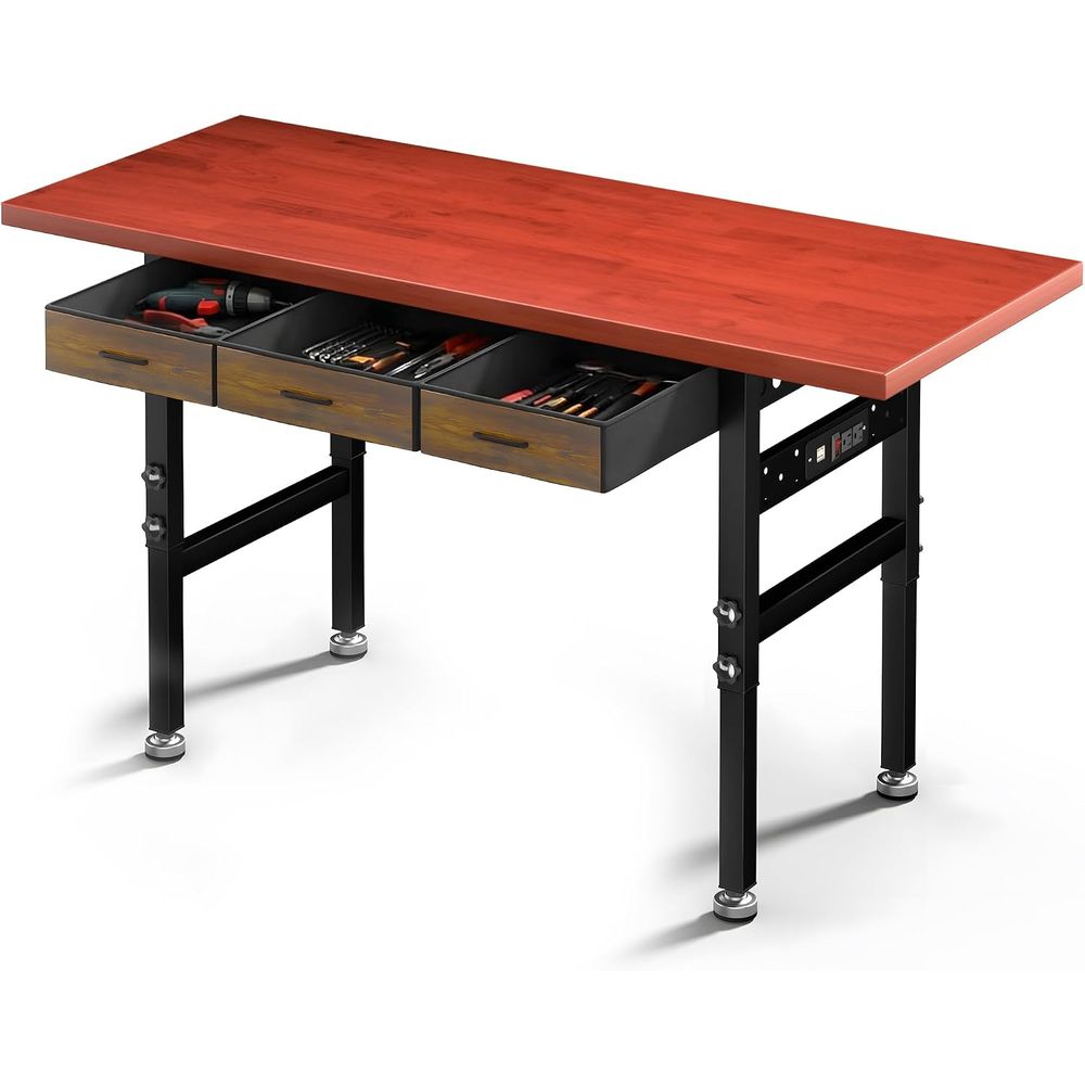 Рабочий стол с регулируемой вы – обзор и цена Workbench Woodworking